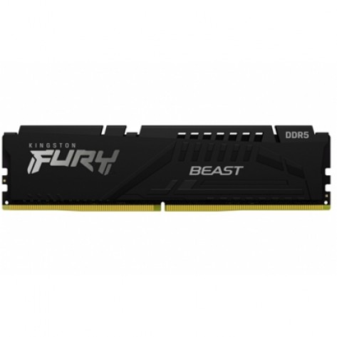 Kingston FURY Beast KF548C38BB-16 Gaming System Memory, DDR5, 4800MHz, 1 x 16Gb, Black Heatsink, 288 Pin, 1.1v, CL38