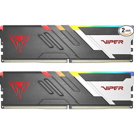 Patriot Viper Venom RGB PVVR532G620C40K 32GB (2x16GB) System Memory, 6200MHz, DDR5 Kit